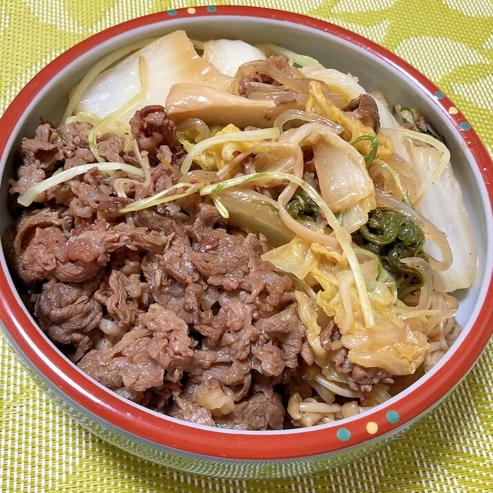 牛肉のすき焼き風